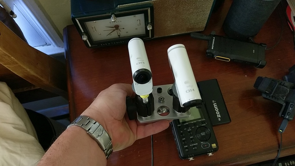 Sony Action Camera's Mounted