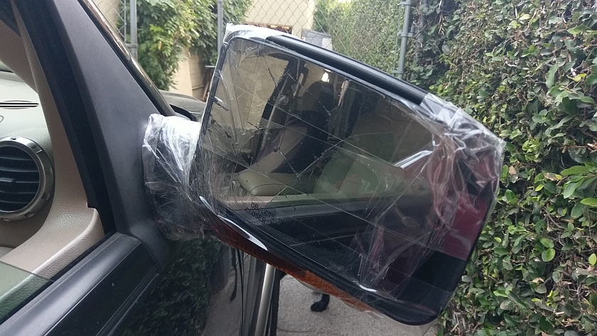 Expedition Smashed Up Side Mirror
