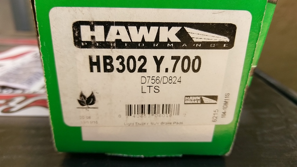 Hawk Excursion Front Pads