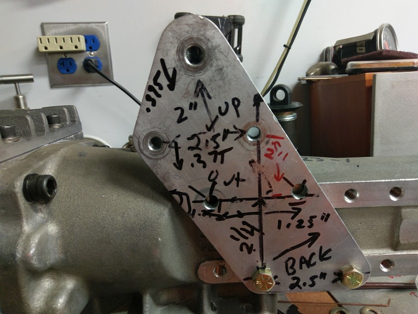 Marked Up Shifter Plate