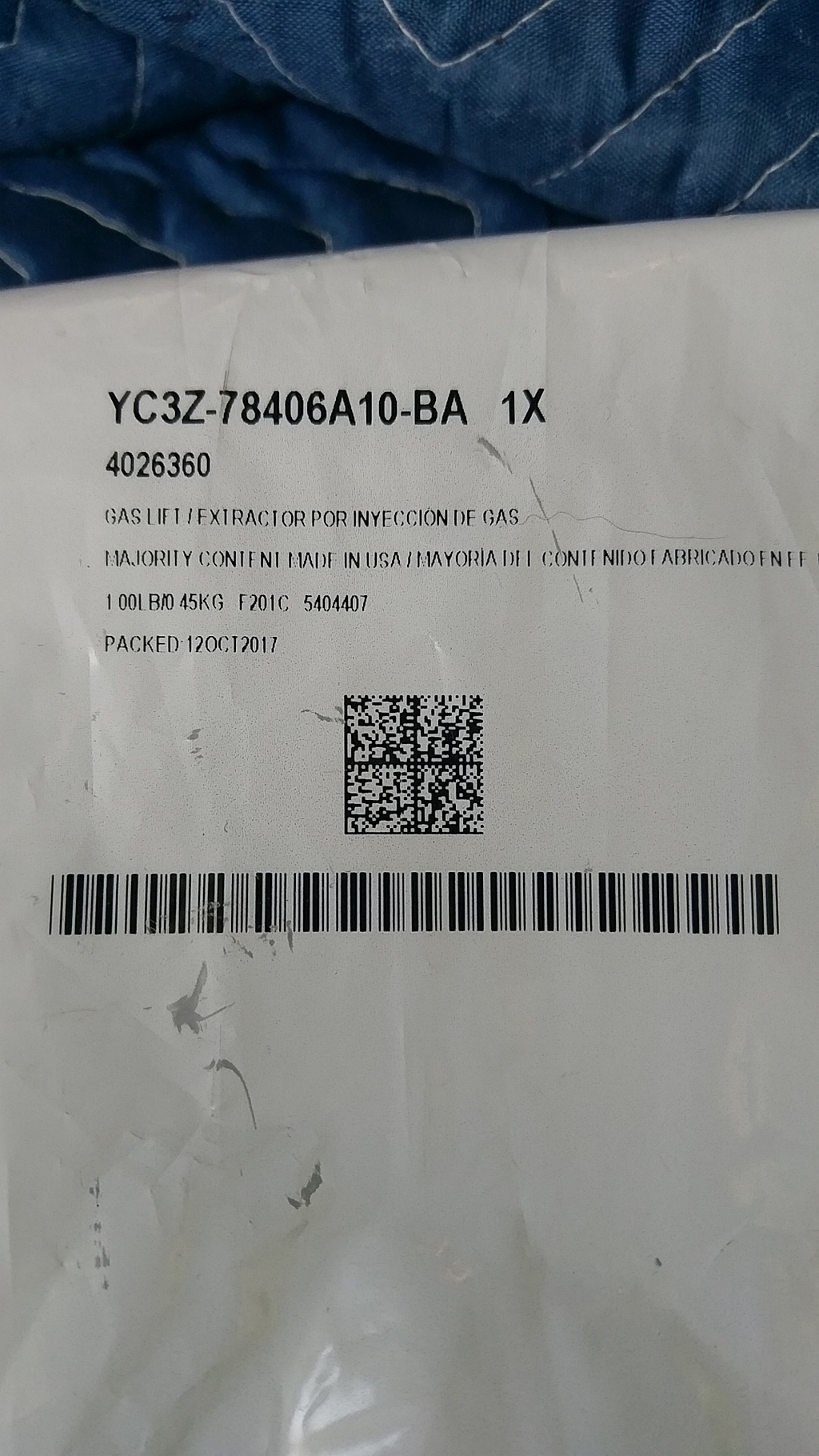 Ford OEM Gas Lift Part Number 