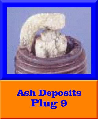 Spark Plug with Ash Deposits