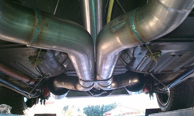 3" Stainless Pipes and Flowmaster Hush Power mufflers