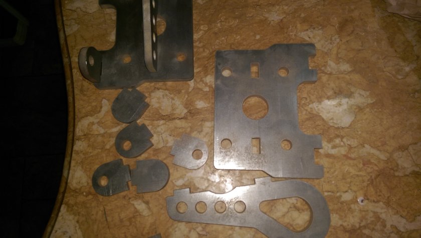 Water Jet Cut Leaf Spring Plate Parts