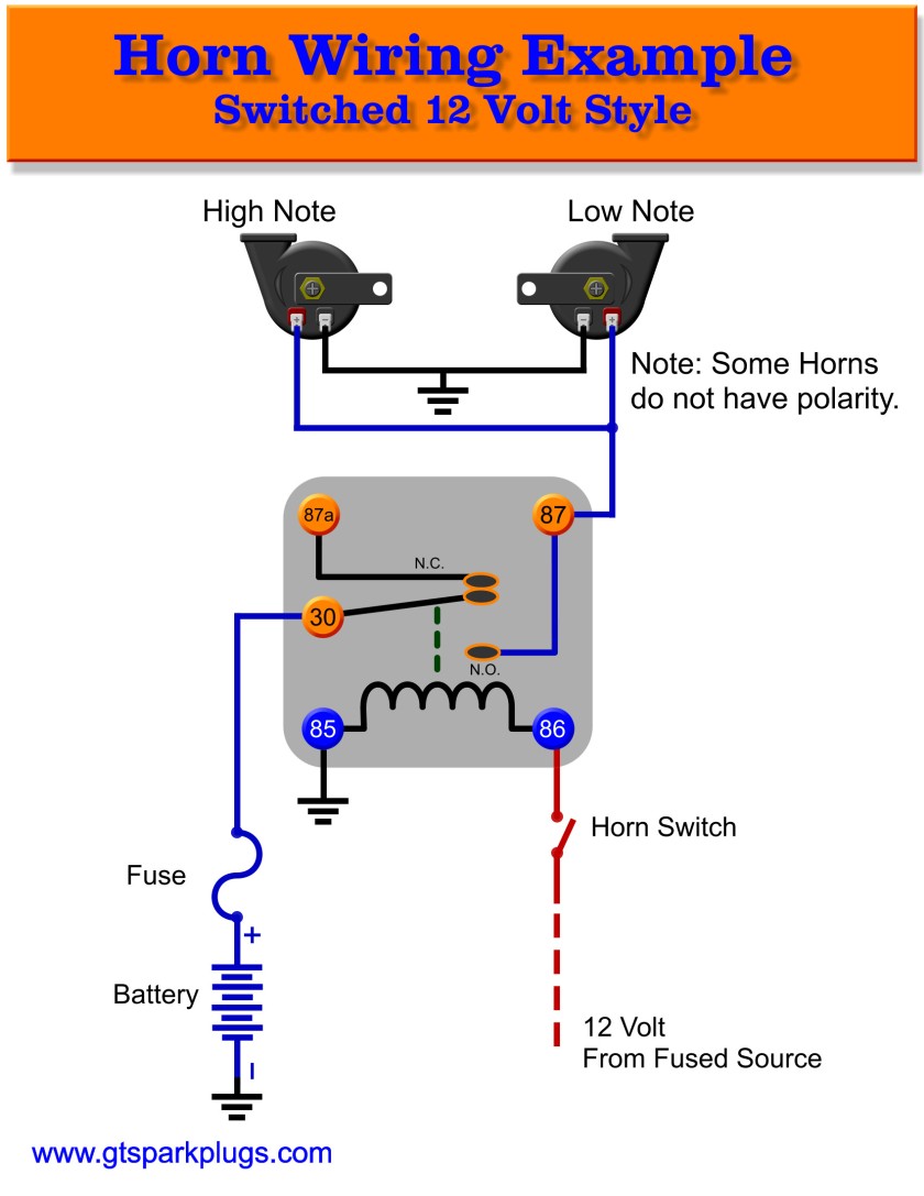Relay Horn Wiring Diagram