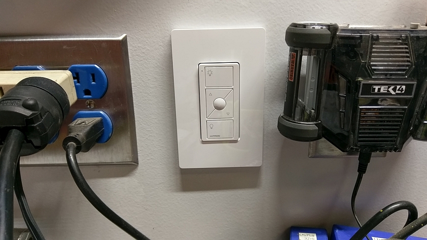 Shop Light Dimmer Switch Mounted
