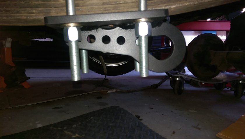 Welded and Installed Leaf Spring Plate