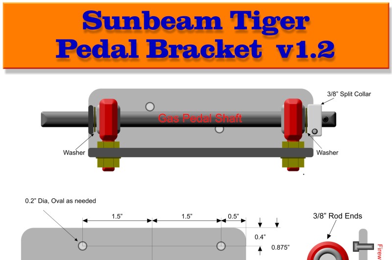 Sunbeam Tiger Pedal Linkage Upgrade