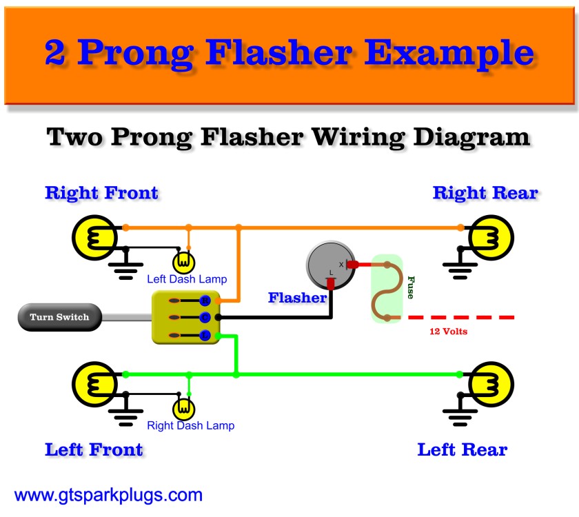 2 Terminal Flasher Wiring Diagram