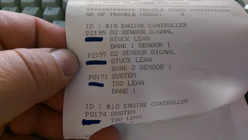 Ford engine codes p2195