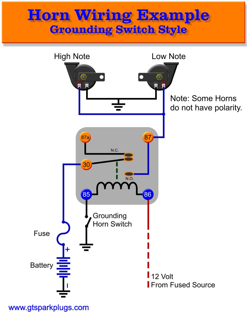 Auto Horn Wiring Diagram